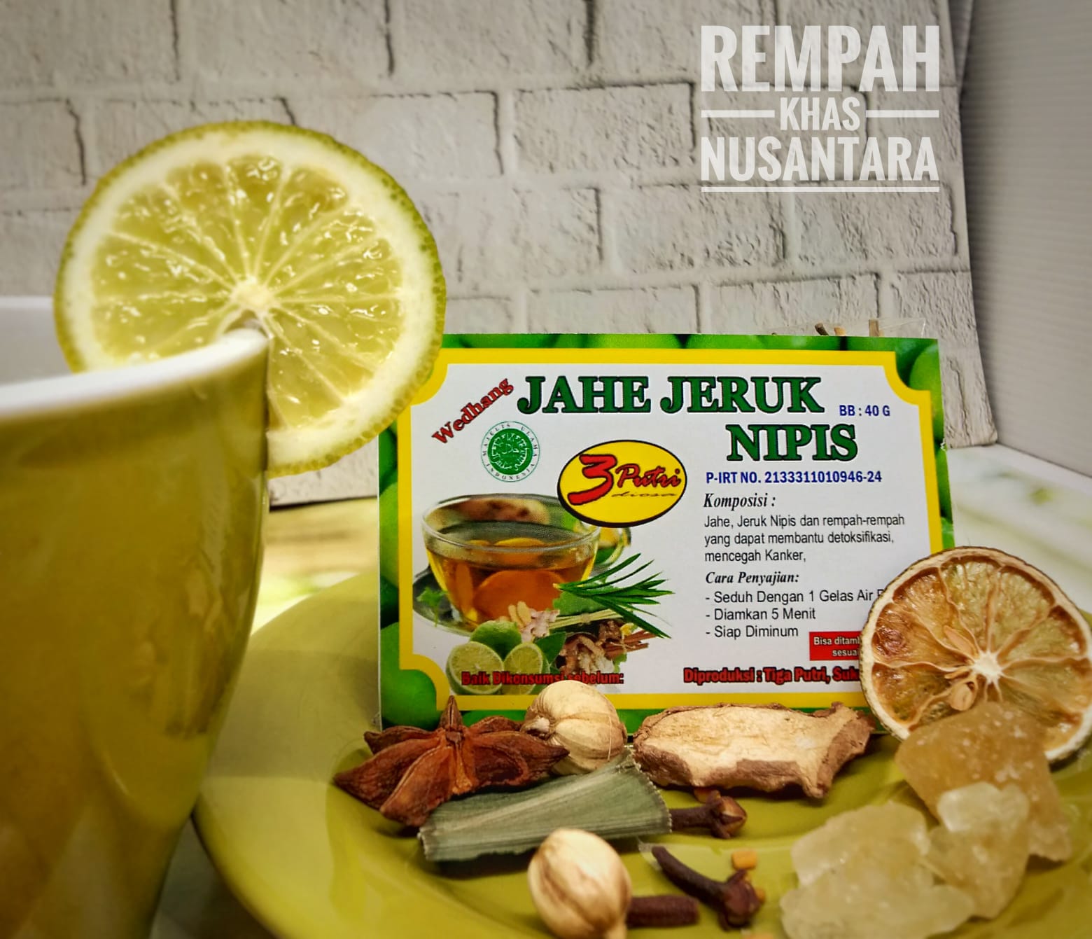 WEDANG JAHE JERUK NIPIS (1 PACK ISI 10 PCS)